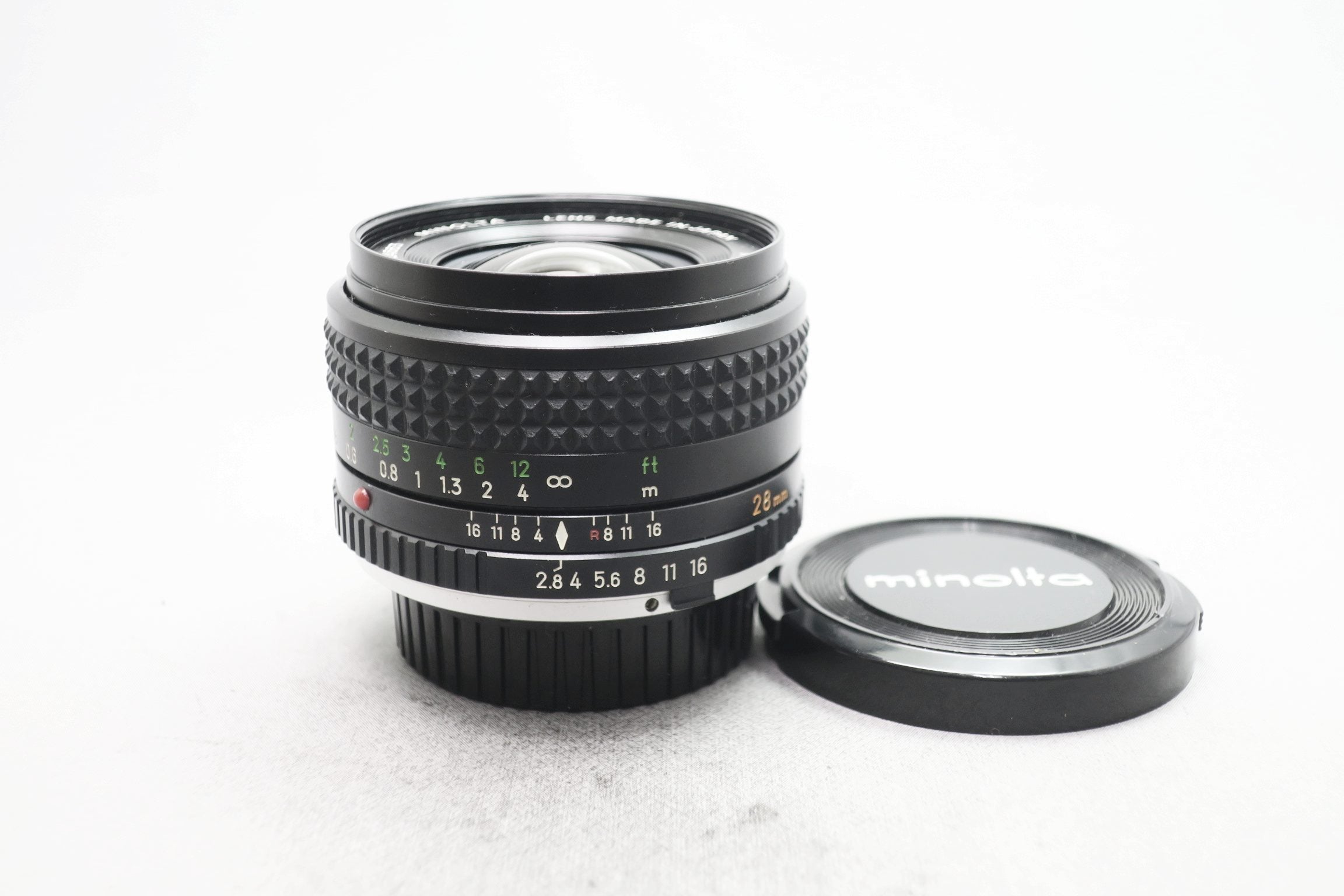 【美品】ミノルタＡＬ-Ｆロッコール３８ｍｍＦ２.７速度優先距離計連動【試写済み】 ミノルタ MC Wロッコール 28/2.8