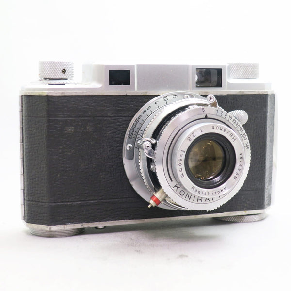 【実写確認整備品】コニカC35FDB.K／ヘキサノン38mmf1.8コニフード付 564167a96d5769781cb8523e740387